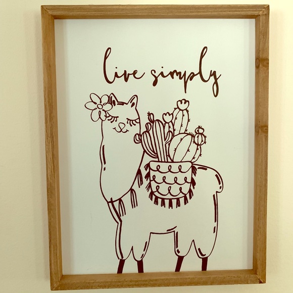Wall Art Hobby Lobby Llama Alpaca Live Simply Poshmark